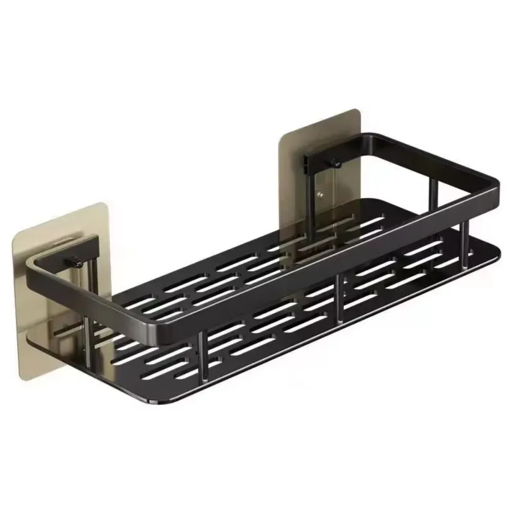 Bathroom Storage Wall Mount Shampoo Makeup Storage Holder Bathroom Accessories No Drilling Wall Shelf Shower Holder for WC 6