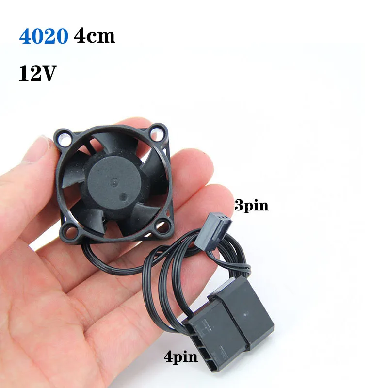 DC 12v 4cm 40*40*20mm 3pin or 4pin Brushless Computer Cooling Fan PC Fans For CPU Cooler Computer Case