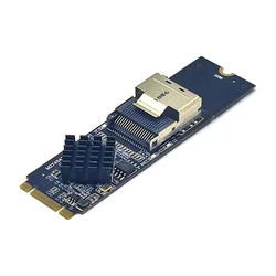 High - Speed M.2 NVME to Mini SAS SFF - 8087 Expansion Card with 4 - Port SATA 3.0 6Gbps Controller Adapter (NVME to SFF8087 Card)