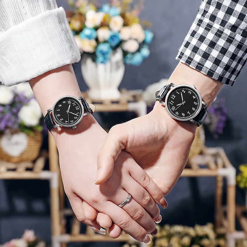 couple's analog watch set