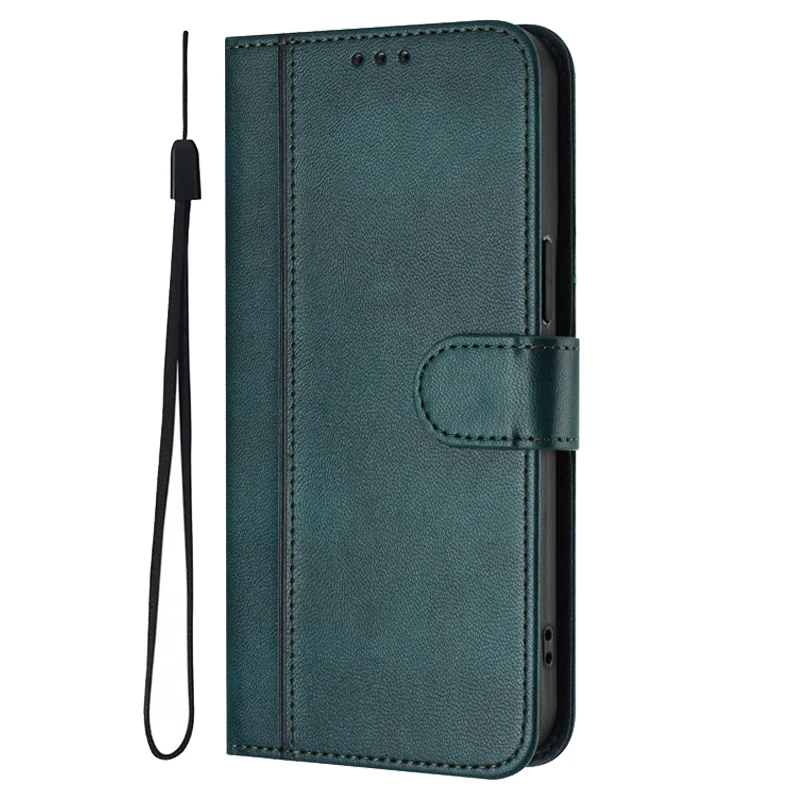 Magnetic Leather Wallet Flip Case with Card Holder - Premium Protective Phone Cover