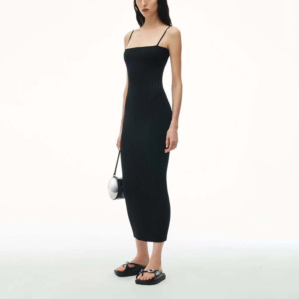 

Women's Suspender Dress, Slim and Thin, Stretch Pit Stripe, Temperament Commuter, Spring and Summer, New Fashion, 2024