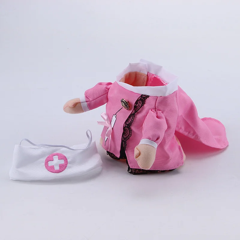 Funny Pet Nurse Costume Transform Your Dog & Cat Into Adorable Medical Staff Teddy Poodle Bulldog Cosplay Outfit