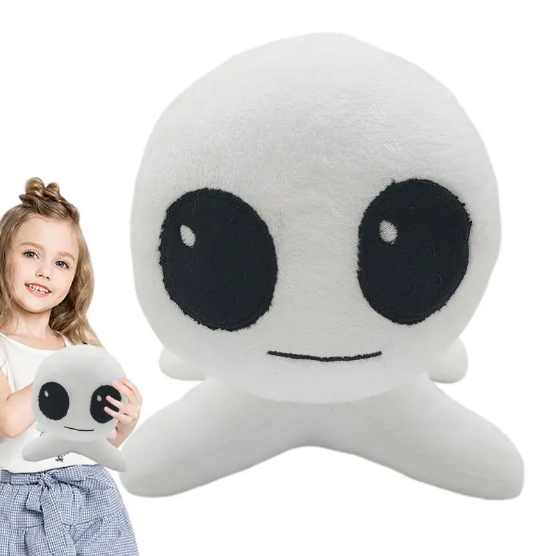 White Big Eye 25cm Tbh Creature Soft Plush Toy Anime Cute Creature Plushie  Stuffed Pillow Doll Birthday Gift For Children - AliExpress