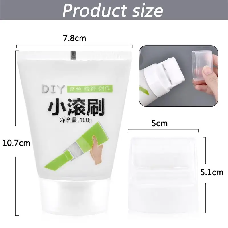 100g Wall Small Roller Brush Paint Wall Repair Latex Paint Portable DIY Patching Graffiti Stain Environmental Protection