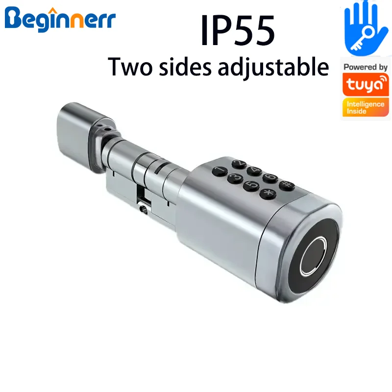 Two-sides-Adjustable-IP55-Waterproof-Smart-cylinder-door-lock-Alexa ...
