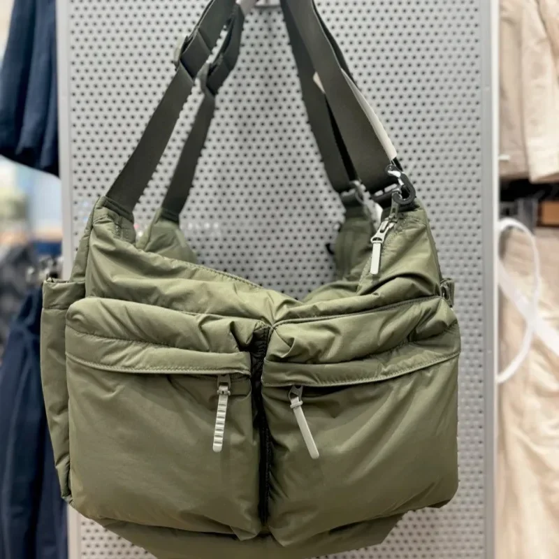 Nylon Zipper Casual Handbag Men Multi-pocket Streetwear Messenger Bag Waterproof Sport Shoulder bag High Capacity Bags For Women 2