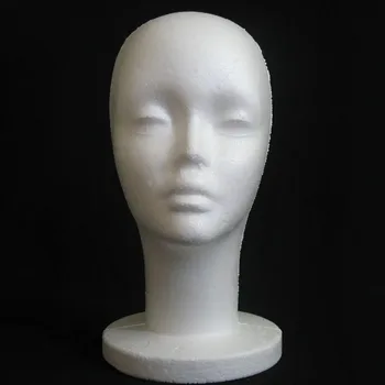 Modello di Testa di Manichino Femminile in Polistirolo