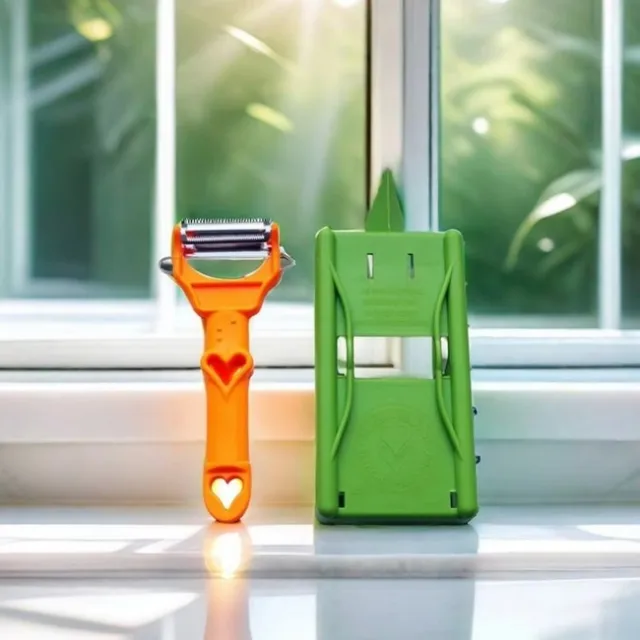 Multi Potato Peeler สแตนเลสแบบพกพาเครื่องตัดผลไม้มัลติฟังก์ชั่ผัก Chopper เครื่องมือสําหรับ Home Kitchen 1