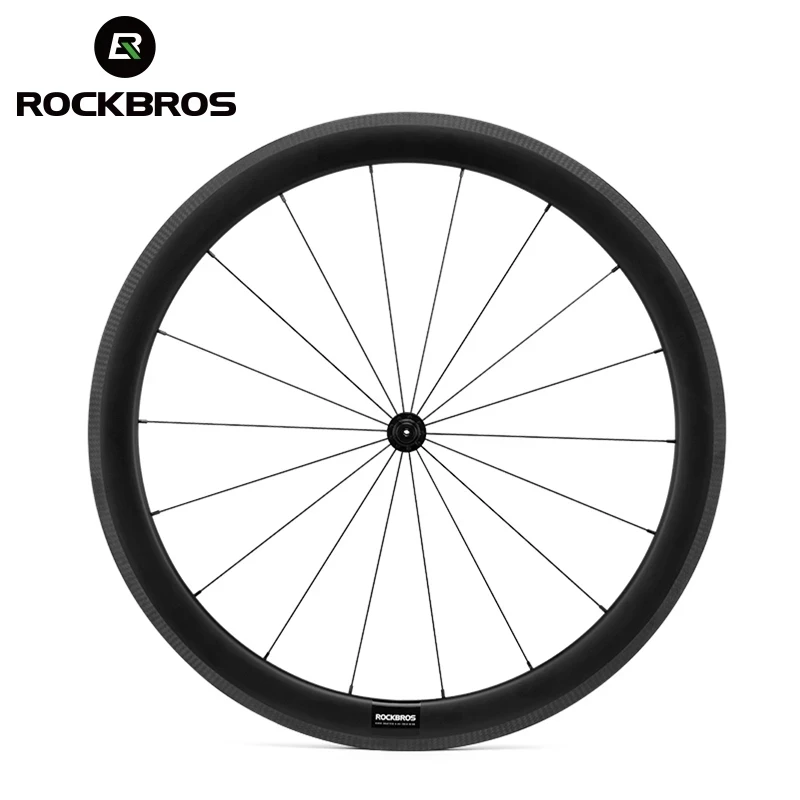 

ROCKBROS Carbon Bicycle Wheelset 30mm 50mm Clincher Tyre 700C Road Bike Wheels V Brake R255 Hub Cycling Wheelset