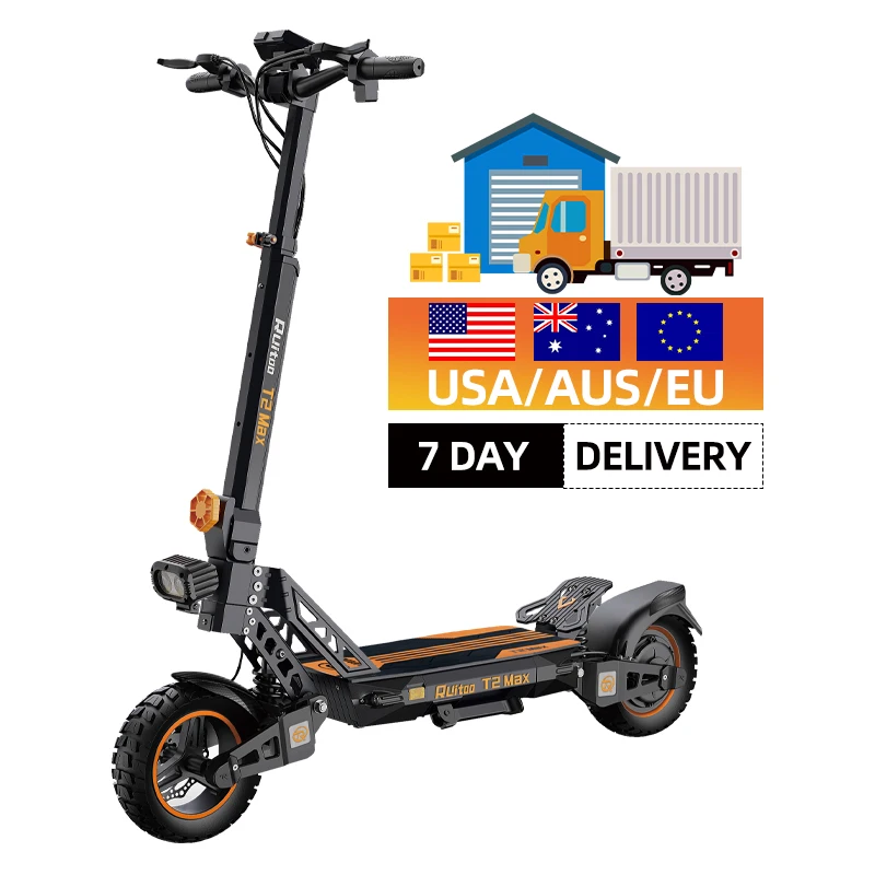 REITU T2 MAX 1200W motor, maximum speed of electric scooter 52km/h 48V 15.6AH battery, 10-inch tire foldable mobile scooter
