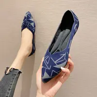 2025 new women's shoes spring and autumn flat shoes fashion casual women's flat shoes pointed knitting elastic comfortable shoes - Image 5