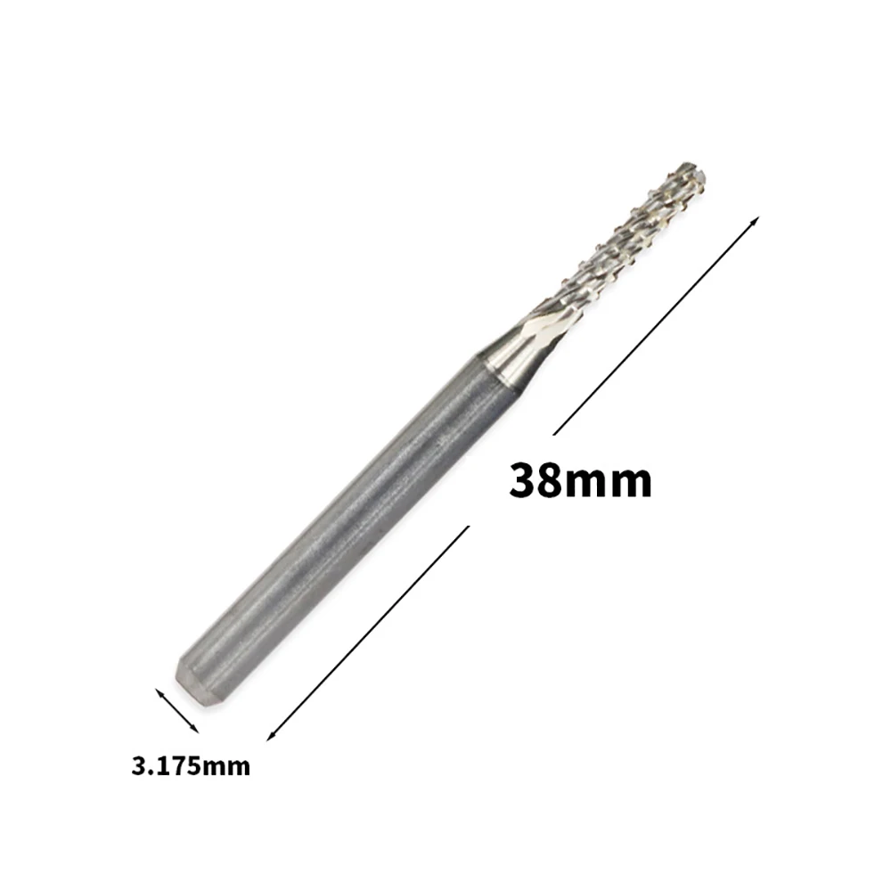 10 pz/lotto 3.175 Shank Carburo PCB Punte Da Trapano Per Circuito Stampato Mini CNC Drilling Bit Set Micro Incisione Endmill,da 0,1 a 1,0 mm