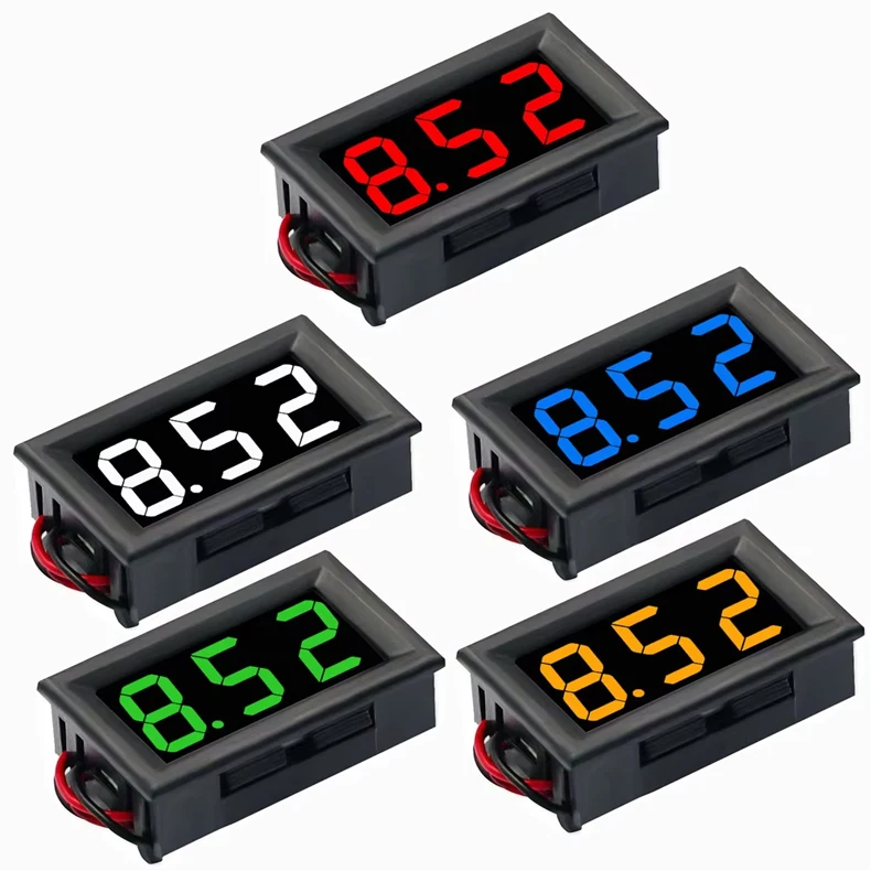 Digital Voltmeter DC 4.5V to 30V Digital Voltmeter Voltage Panel Meter Red 6V 12V Electromobile Motorcycle Car