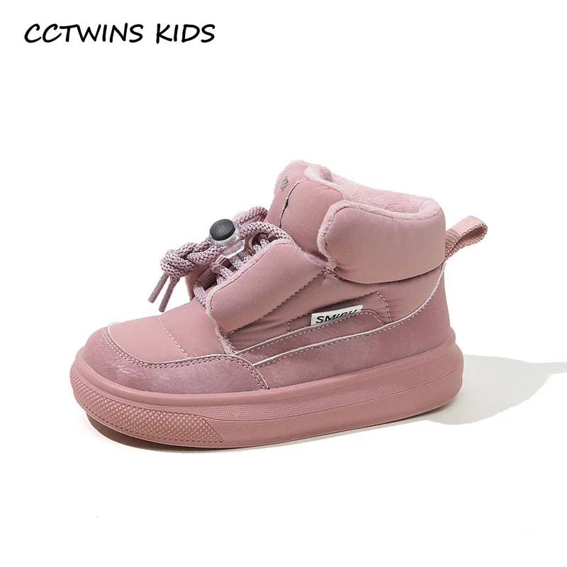 

Kids Snow Boots 2022 Winter Grils Fashion Ankle Chelsea Boot Children Boys Warm Fur Shoes Soft Thick Sole Toddler Black Platform