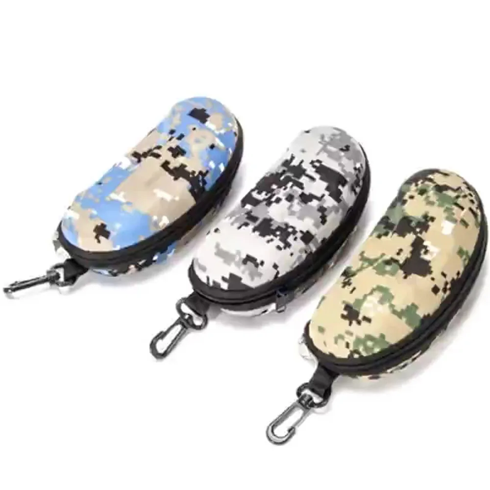 New Tactical Camouflage Molle Sunglasses Box Eva Zipper Goggle Box