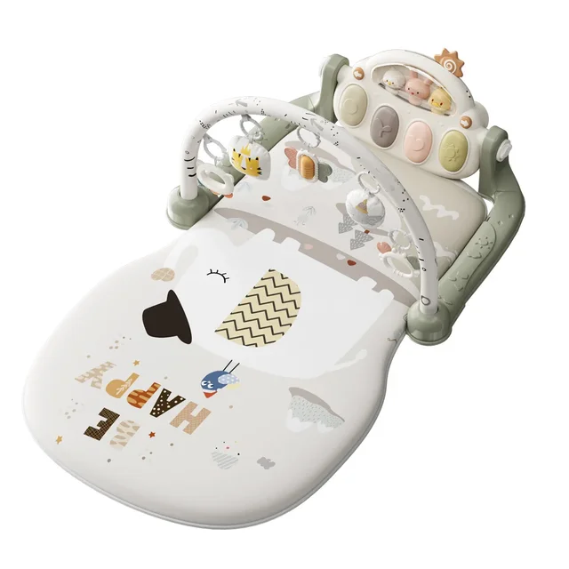 Multifunctional Baby Activity Gym Mat Play Gym Mat Kick and Play Piano Fitness Rack Soft and Early Educational Toy Gift for Baby 5