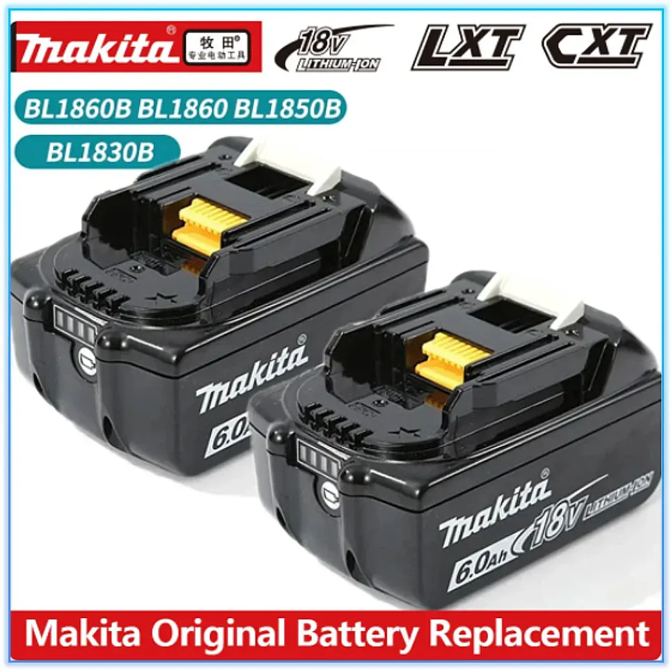 

100% Original makita 6Ah/5Ah/3Ah Makita 18V Battery for BL1830B BL1850B BL1850 BL1840 BL1860 BL1815 Replacement Lithium Battery
