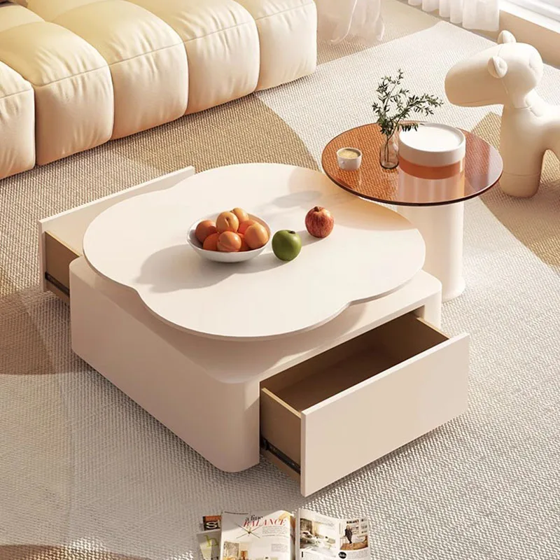 

Милый кофейный столик для хранения, дизайнерские комоды, минималистичный зеркальный кофейный столик, напольная Скандинавская мебель для дома
