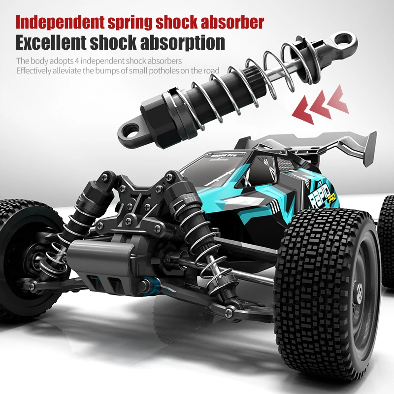 SCY 16103PRO 1:16 4WD RC Car with LED 2.4G Remote Control Cars 70KM/H High Speed Drift Monster Truck for Boys Adults 16201 Pro 5