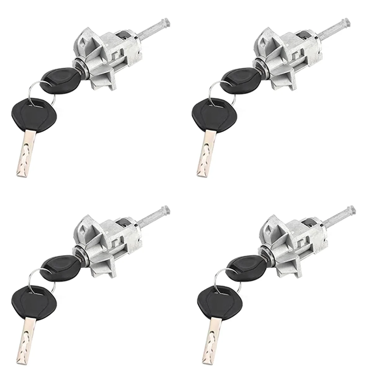 

4X Suitable for 2001-2006 BMW E46 3 Series Door Lock Cylinder Assembly, with 2 Keys 51217019975 Left Front Door