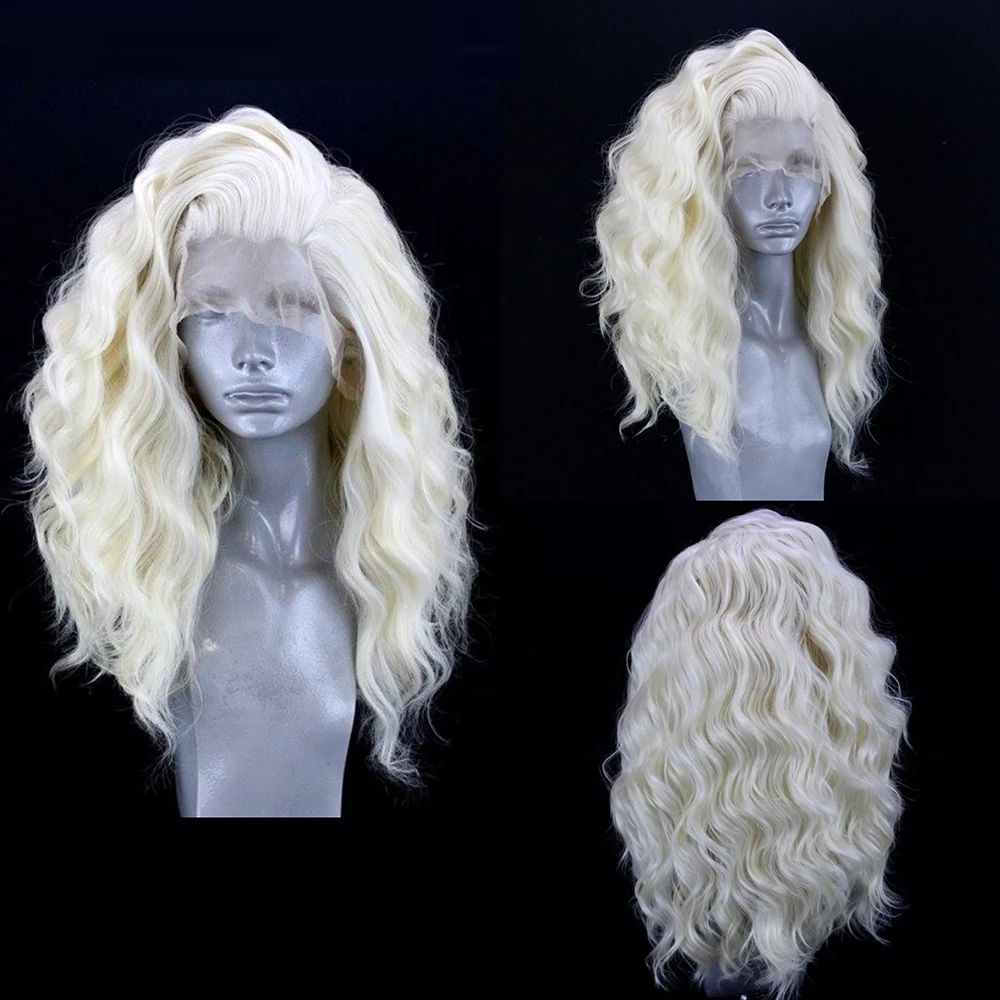 Short Bob Synthetic Lace Front Wigs for Women Cosplay Wear Short Body Wavy Purple Blue Pink Grey Wig Part Lace BobWig