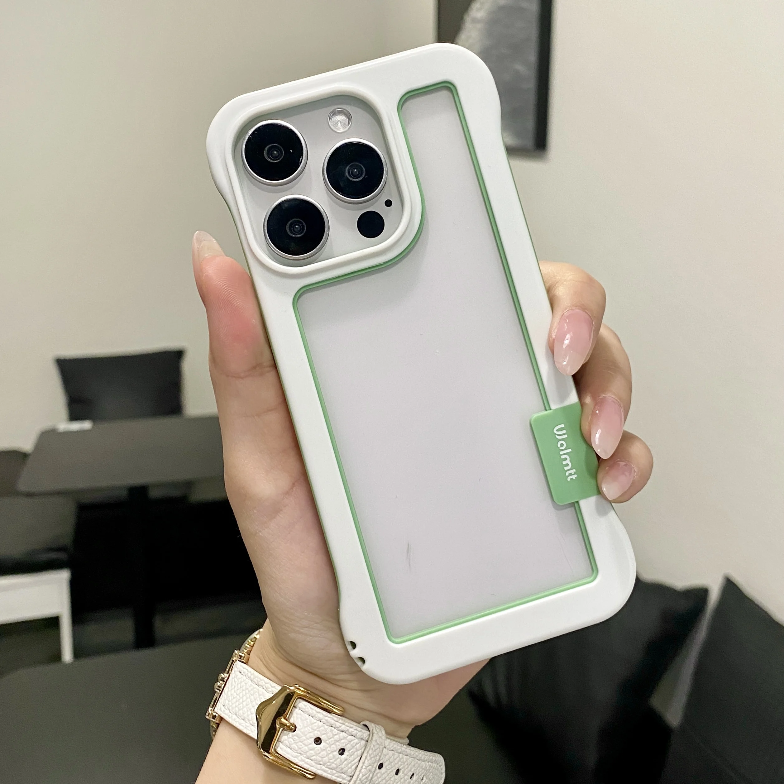 Vibrant Borderless Frame Soft Silicone Shockproof Phone Case