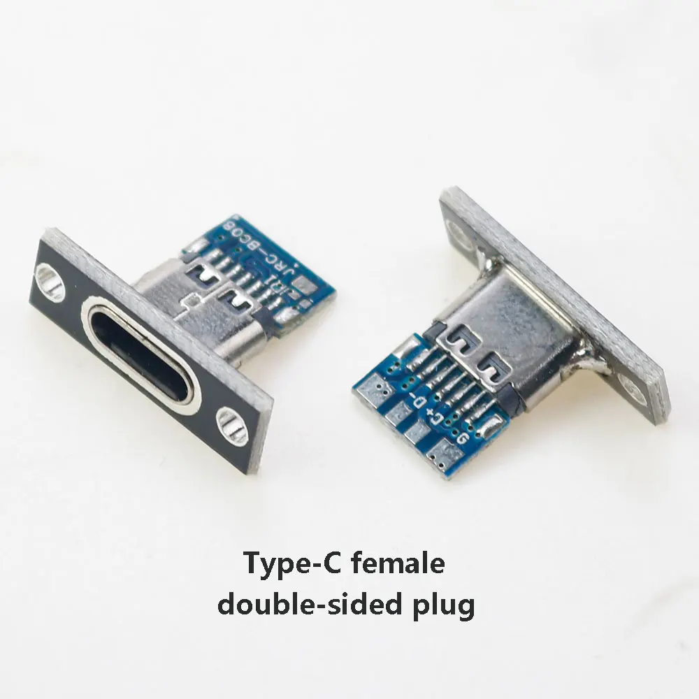 

1pcs USB 3.1 Type C Female Double-sided Positive Negative Plug-in Test Board With PCB Board USB-C Connector Data Charging Port