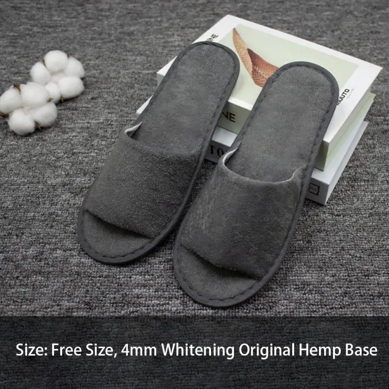 Slippers Unisex Non-Slip Thick Comfortable Slippers Home Travel Outdoor Portable Thin Bottom Half Pack