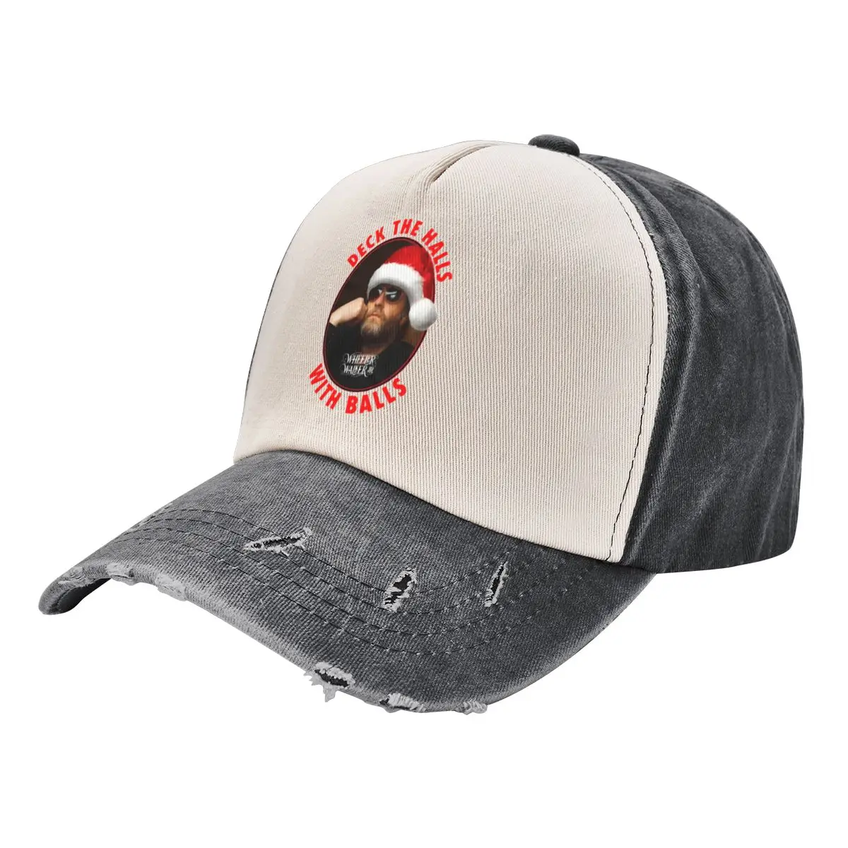 

Wheeler Walker Jr Deck The Halls with Balls Christmas Baseball Cap Hat Baseball Cap Sun Cap Gentleman Hat Men Women's