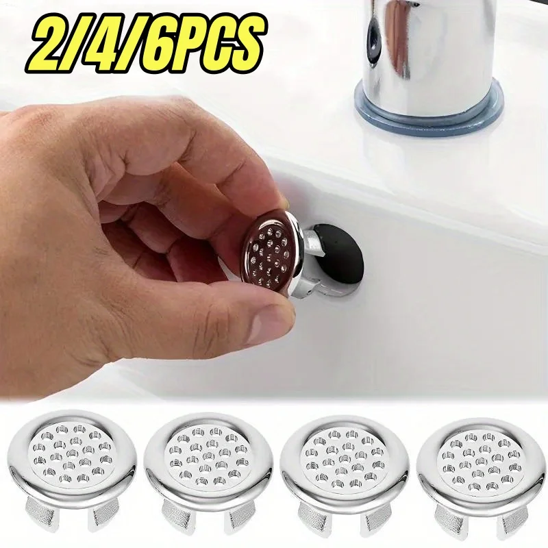 2/4/6Pcs Sink Overflow Ring Cover sink overflow cover Bathroom Basin Kitchen