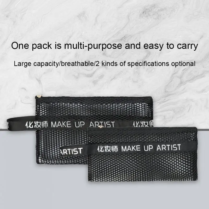

Portable Makeup Brush Bag Holder for Cosmetic Tools Make up Collector Nylon with Zip