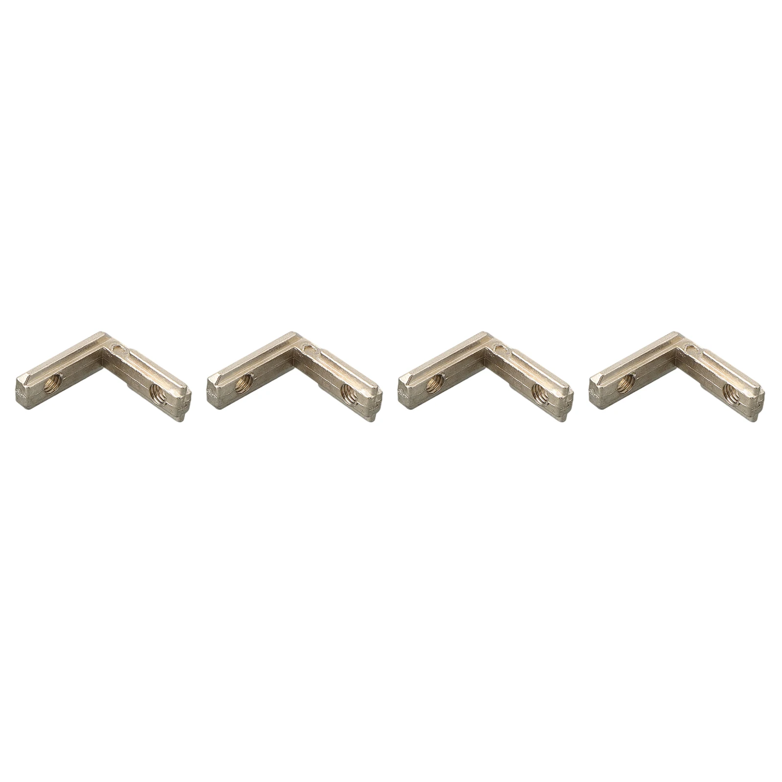 Reinforce Rectangular Aluminum Profiles For European Standard Slot Corner Rack T Joint Brackets Silver 20pcs 25x25x9mm EU 2020