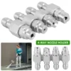 4 Way J Rod Pressure Washer Nozzle Steel 1/4inch Jrod Tip Quick Connect Nozzle Fittings Pressure Washer Accessories for Car 1