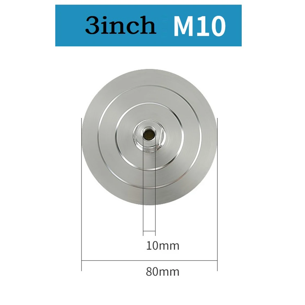 

4inch Backer Pad Aluminum Base Backing Holder M14 M10 M16 For Diamond Polishing Pad Hook And Loop Buffing Pads Sander Accessory