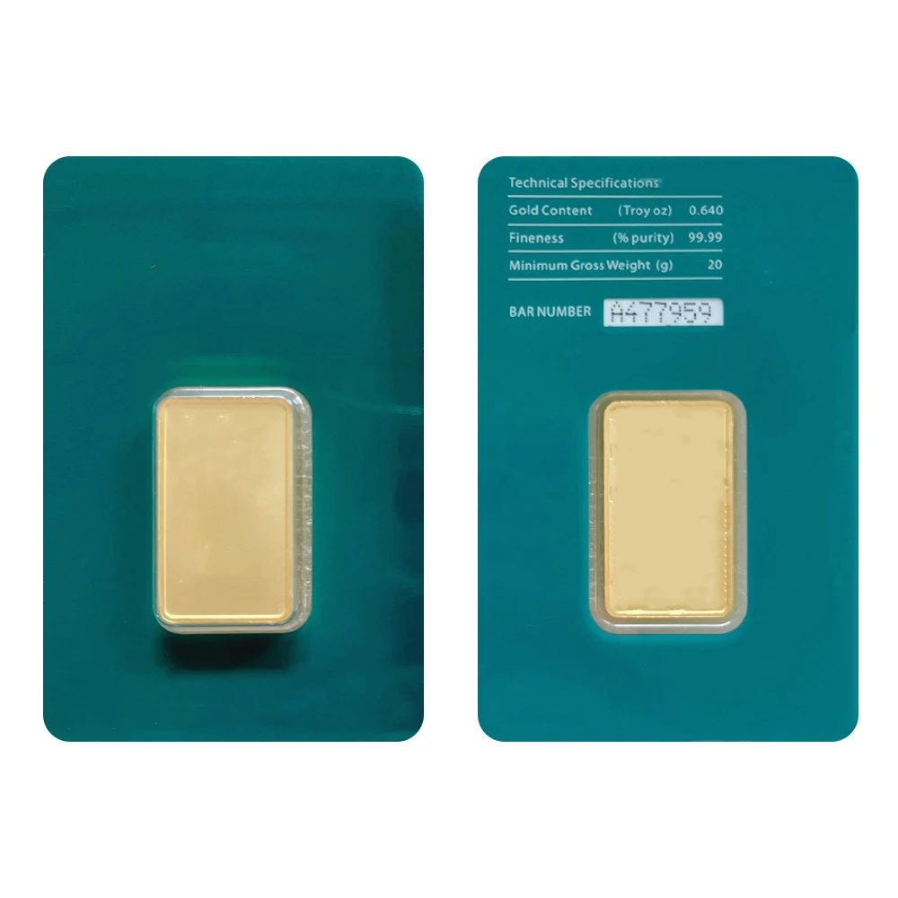 Premium 1oz/50g Switzerland Argor Gold Bar - Sealed 24K Gold Plated Ingot with Unique Serial Number