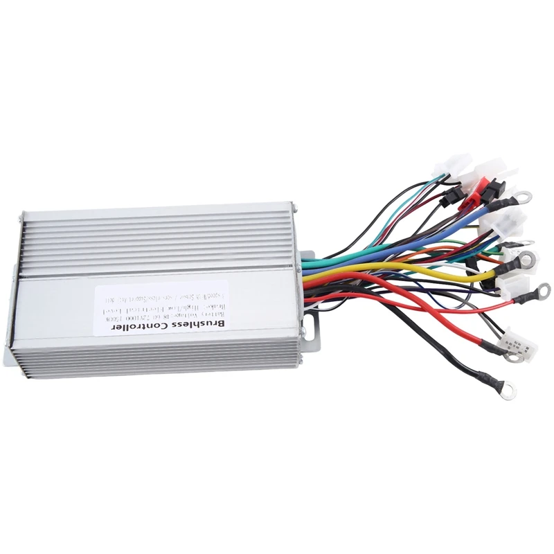 1 Piece 48V 60V 64V 72V 1000W 1500W Electric Controller 12 Tube Dual Mode E-Bike Brushless Controller Silver electric bike controller