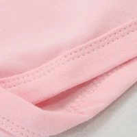 Baby Girls' Bodysuit Long Sleeve Triangle 100% Cotton Soft Comfortable Jumpsuit  Solid Color Fashion Simple High Collar 0-2 Yeas 2