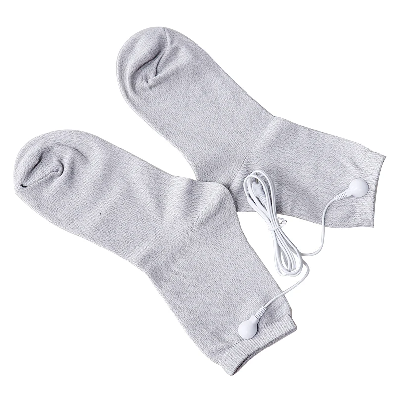 EMS Massage Gloves Socks Bracers Conductive Silver Fiber Electric Body Massager Electrode Treatment Accessories Cable