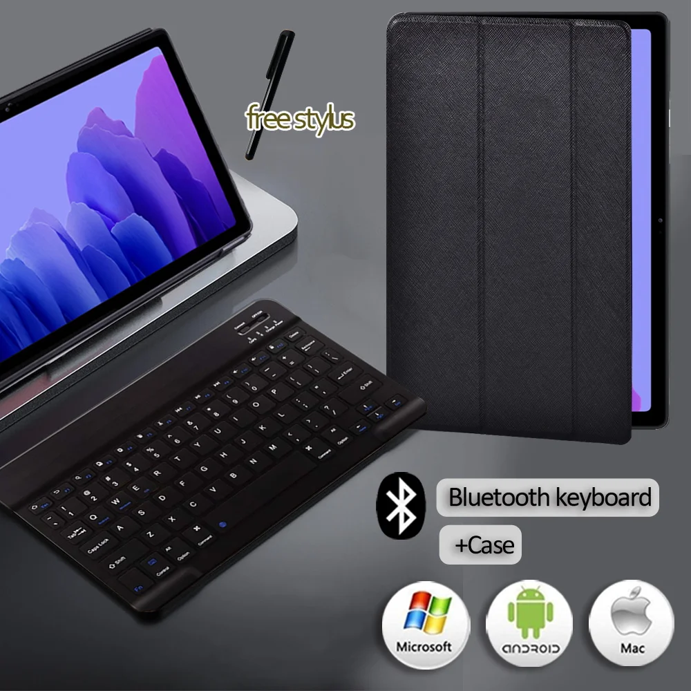 para Samsung Galaxy Tab a7 10.4 2023 T500 T505 Tab Uma 10.12023 T510 T515 Case Suporte de Couro Tampa do Tablet Mais Teclado Bluetooth