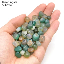 Colorful Natural Crystal Gravel for Reiki Healing and Home Decor (Green Agate)