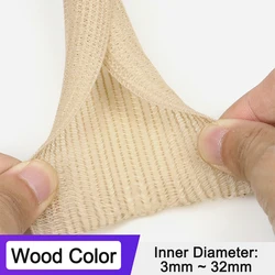 High - Protection PET Braided Cable Sleeve | Self - Closing Insulated Wire Organizer - 3mm (Wood Color)