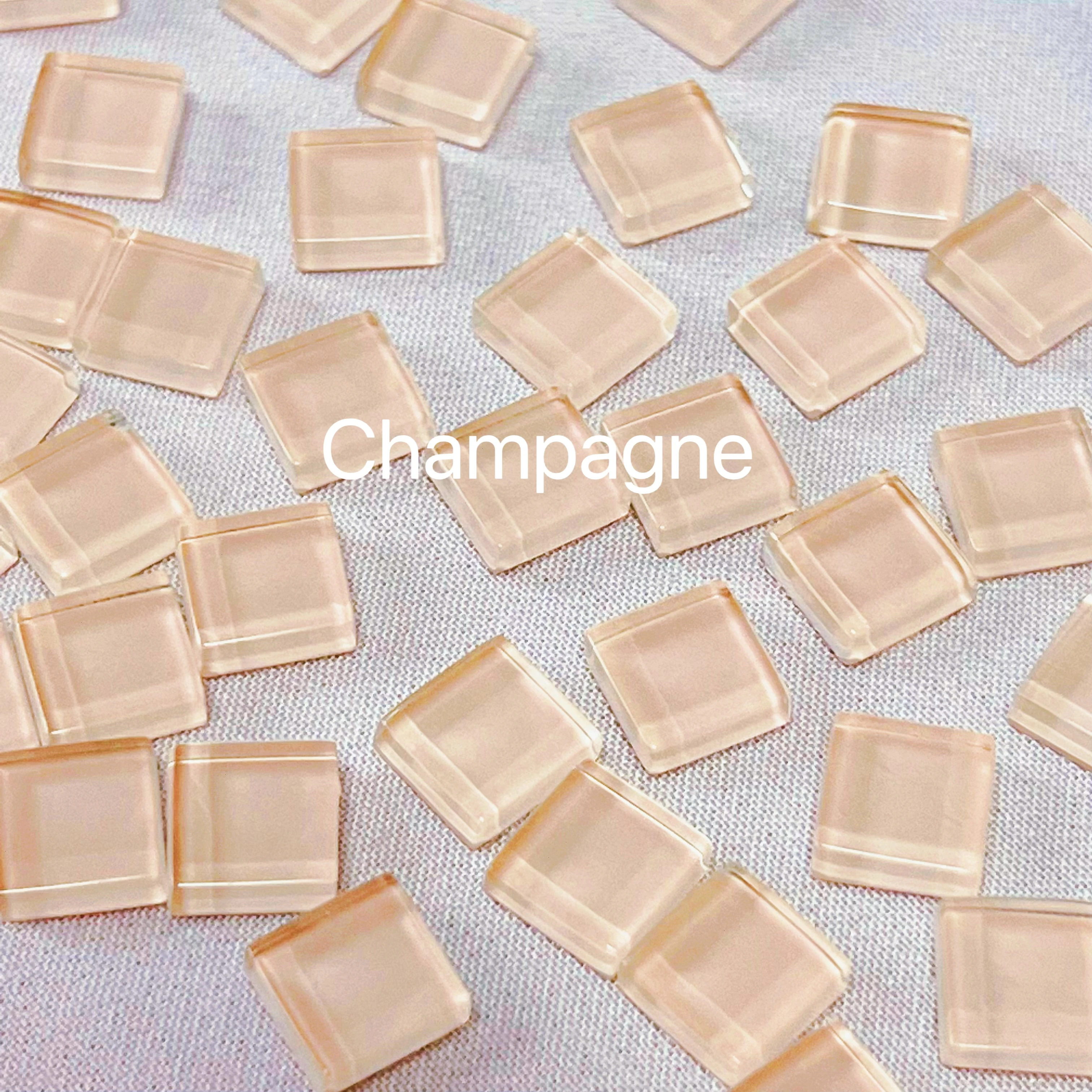 Handmade DIY Ceramic Mosaic Glass Tiles - Set of 50 Decorative Mirror Tiles with Colored Crystal Finish