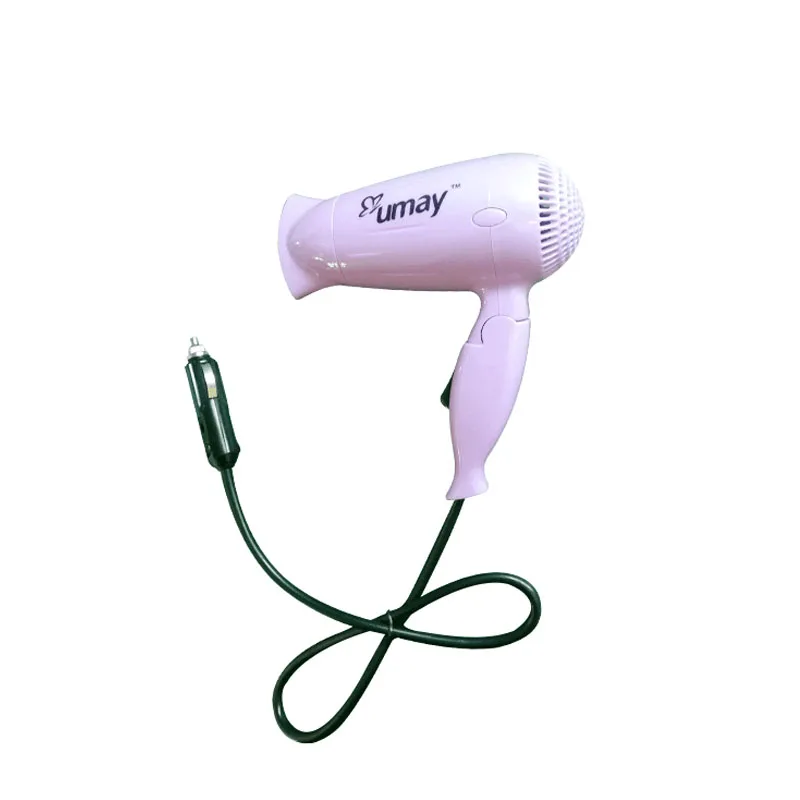 Hair Dryer Car Style Fold Blower Hot Wind and Cold Wind Available Window Defroster Self-Driving Travel More Convenient
