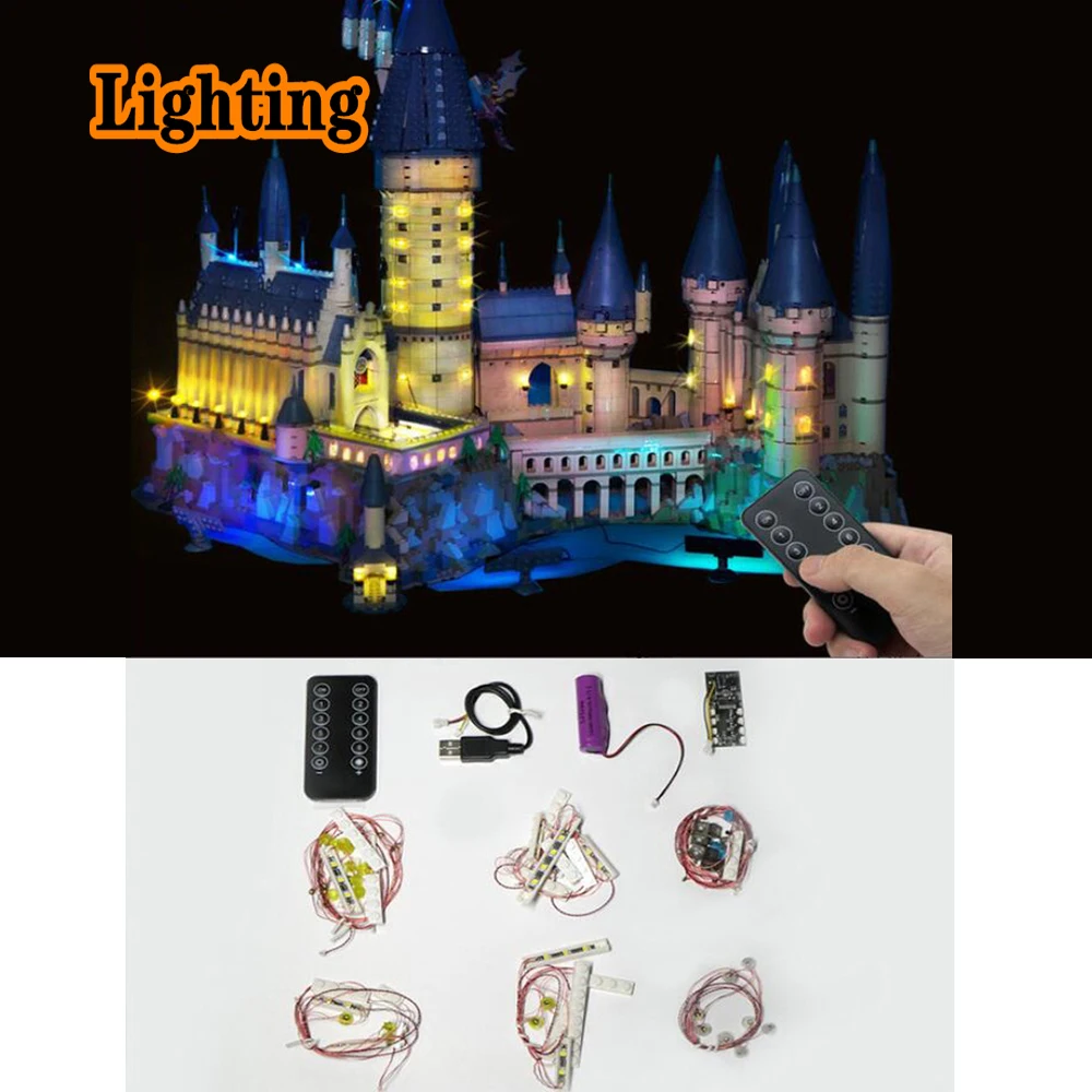 ルナマロレータ　ハイブリッドLEDランプ LMB 2.0 Light Kit for LEGO Hogwarts Castle #71043 – Light My