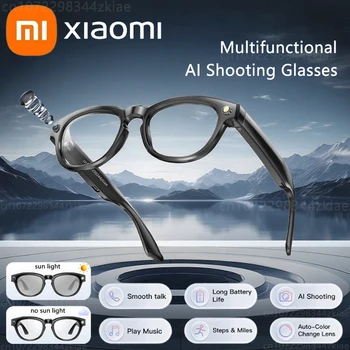 Xiaomi AI Smart Camera Occhiali 200MP Bluetooth Occhiali intelligenti Chiamate Riproduzione musica Riconoscimento oggetti Traduzione AI Multifunzione