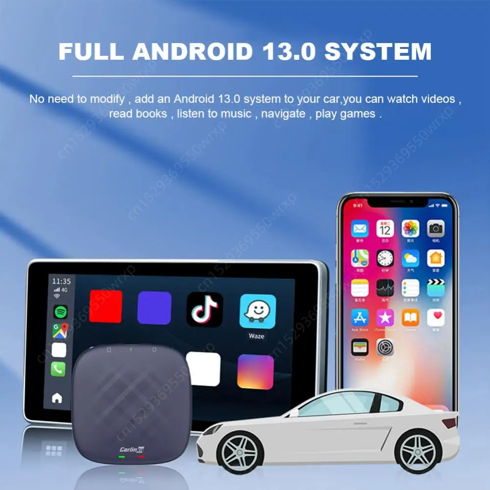 Carlinkit ī÷ Ai TV ڽ CPC200-Tbox ÷, ȵ̵ 13, 8 + 128GB, QCM, 8 ھ  ī÷, ȵ̵ ڵ  Ʈ ڽ