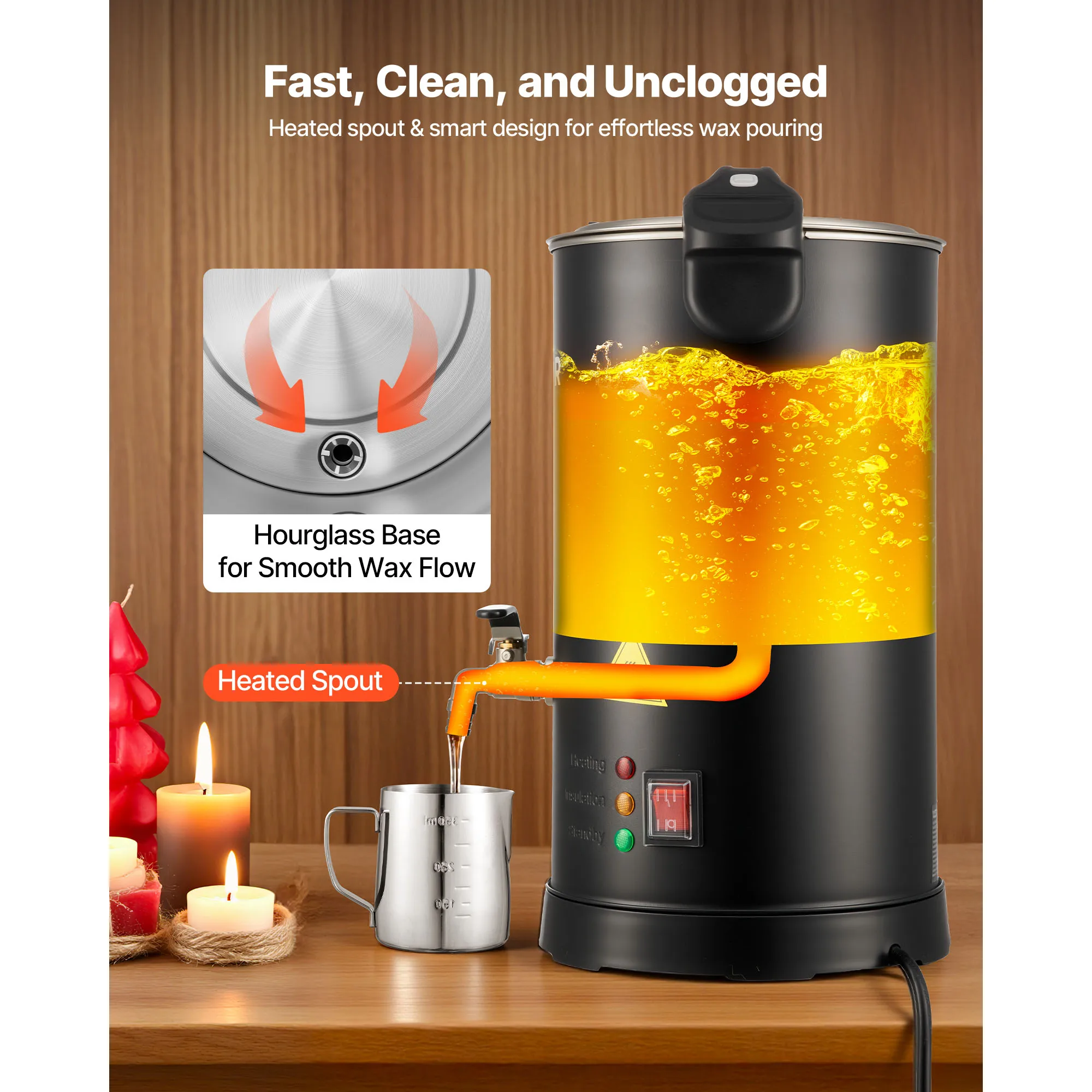 Wax Melter for Candle Making with Fast Heating