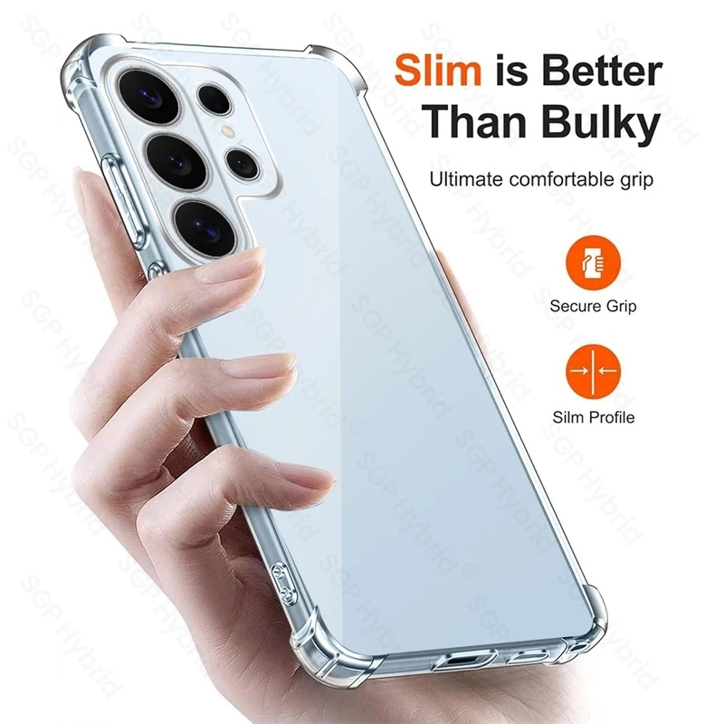 Premium Anti-Yellow Clear TPU Soft Cover - Shockproof Armor Coque
