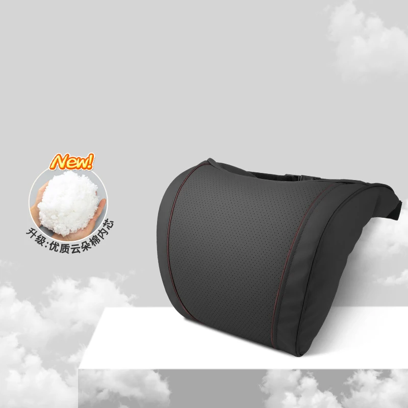 Autostoel Hoofdsteun Lendensteun Voor BMW X1 X2 X3 X4 X5 X6 X7,Autostoel Nekkussen Lendensteun Rugkussen voor het verlichten van nekvermoeidheid,B- Black red 1pair